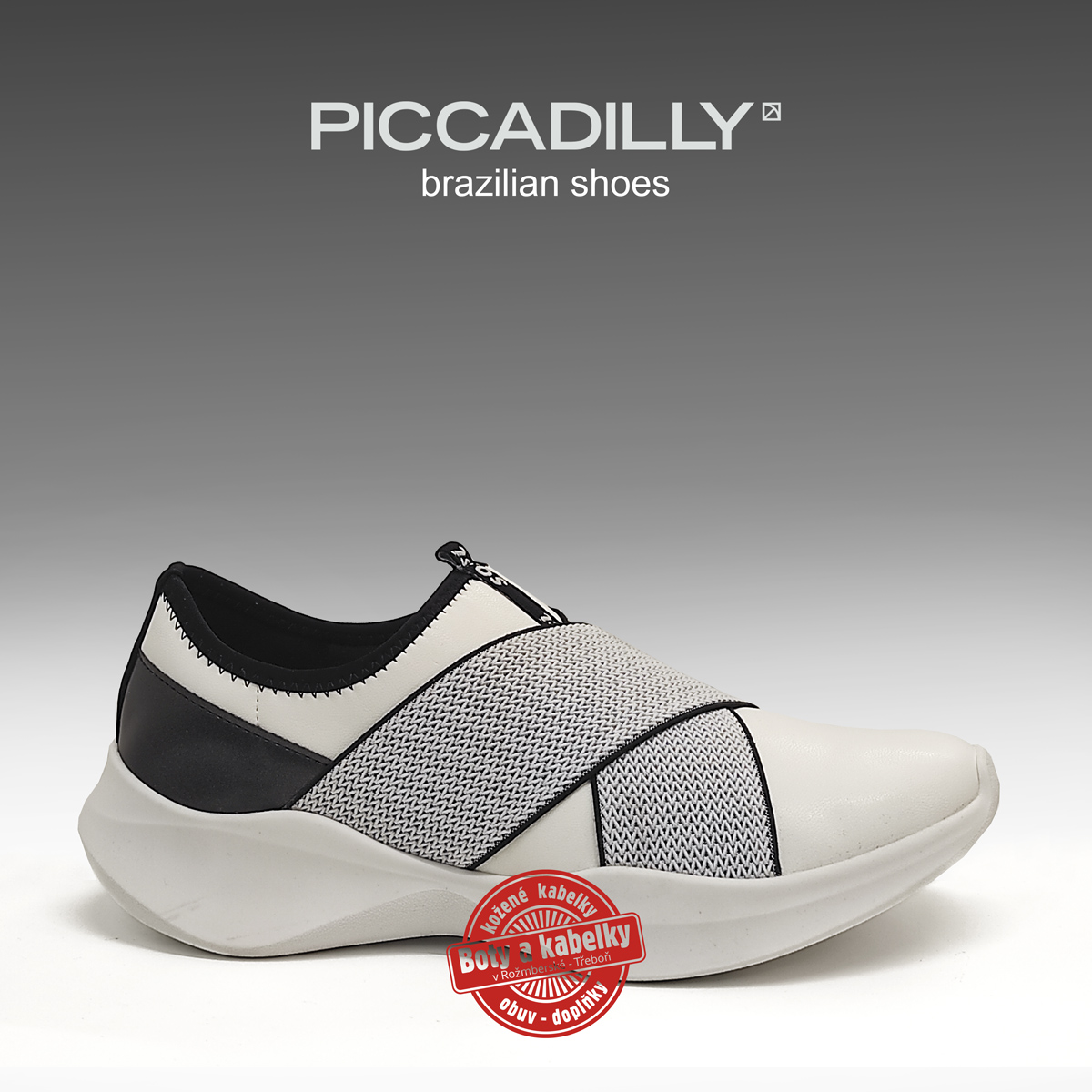 Piccadilly - dámské tenisky bílé SoSi