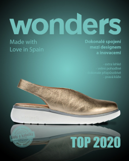 Wonders - dámská obuv - zlatá