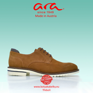 ARA shoes - Pánské kožené šněrovací boty - cognac  