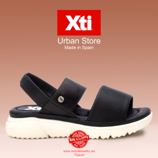XTI - dámské sandály, černé/bílá