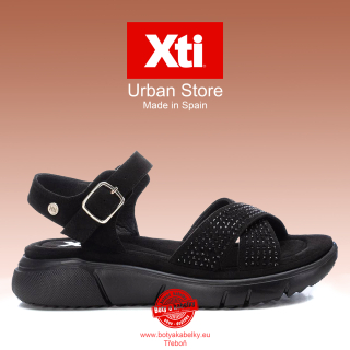 XTI - dámské sandály, černé/černá