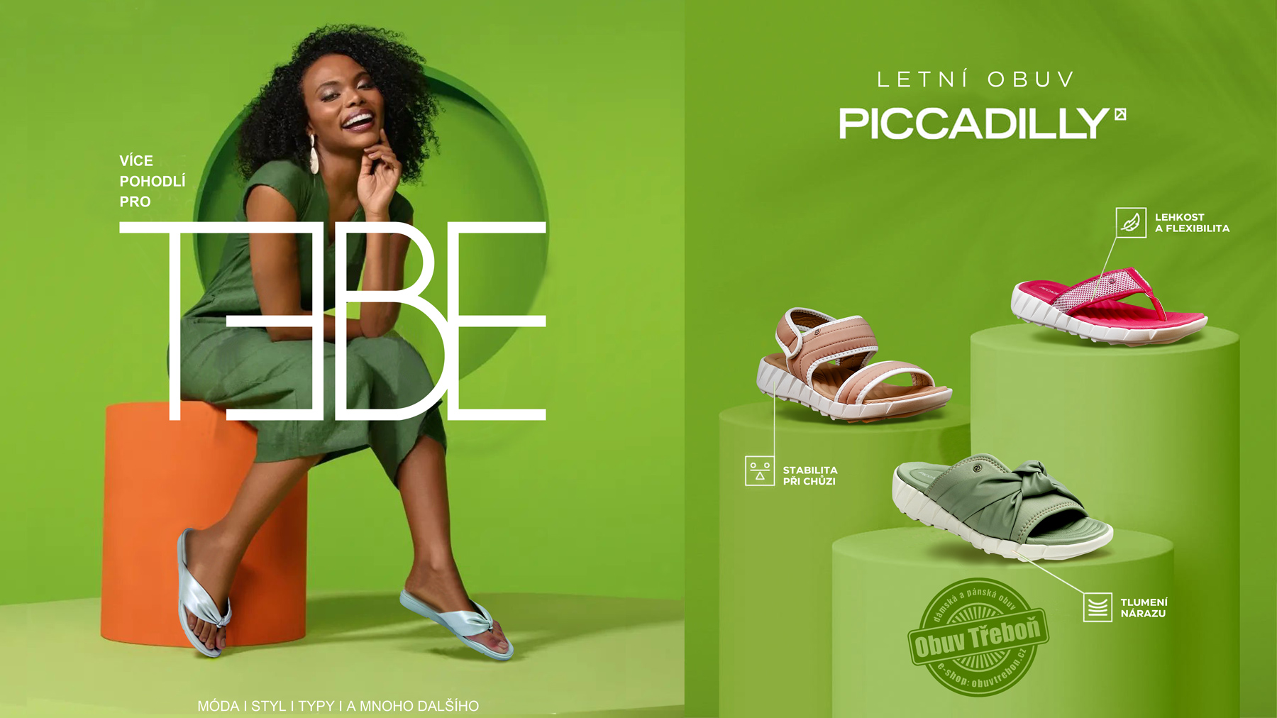 dámská letní obuv z Brazilie PICCADILLY